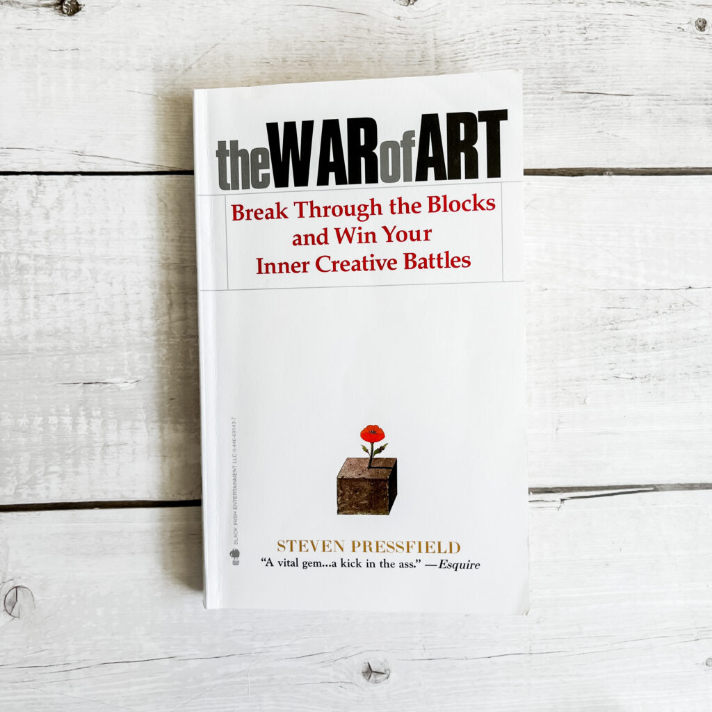 Image of the book "The War of Art" by Stephen Pressfield